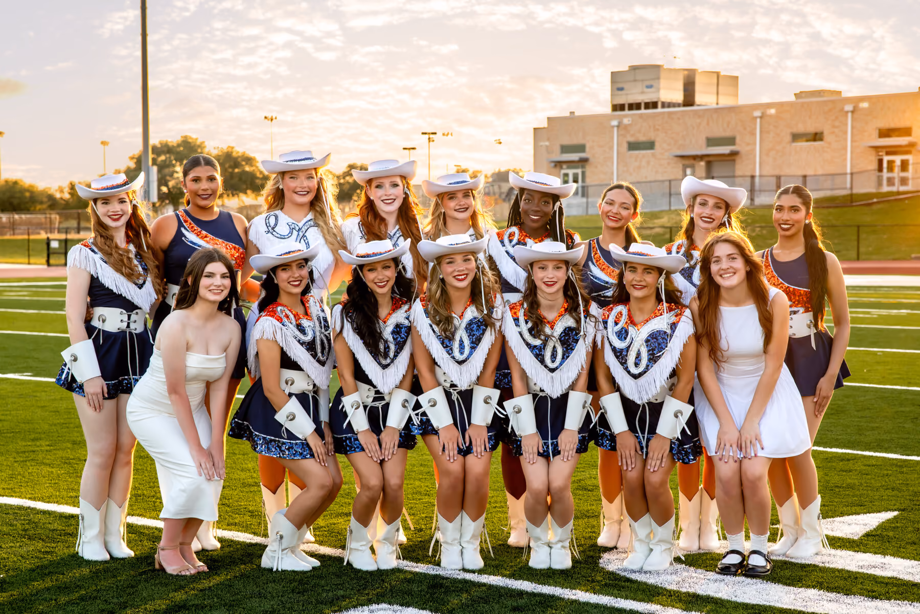 Guardians and Angels dancers together on the field